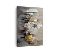 ARTTOR Cuadro sobre Lienzo 50x70 cm Moderno Vertical Abstracto Arte - 5644