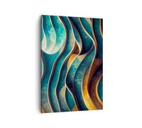 ARTTOR Cuadro sobre Lienzo 50x70 cm Moderno Vertical Abstracto Arte - 5649