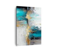 ARTTOR Cuadro sobre Lienzo 50x70 cm Moderno Vertical Abstracto Arte - 5774