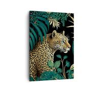 ARTTOR Cuadro sobre Lienzo 50x70 cm Moderno Vertical África Animales - 5720