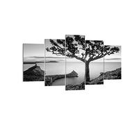 ARTTOR Cuadros Decoracion Salon Árbol Blanco Y Negro Vista Lienzos decorativos 160x85cm Cuadro Sobre Lienzo Moderno Dormitorio Cuadros Pared Tríptico 5 Piezas Wall Art Prints Grande XXL EA160x85-4297