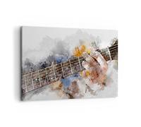 ARTTOR Cuadros Decoracion Salon guitarra musica Lienzos decorativos 120x80cm Cuadro Sobre Lienzo Moderno Dormitorio Cocina Cuadros Pared Imágenes Wall Art Prints Decor Canvas Grande XXL AA120x80-3448