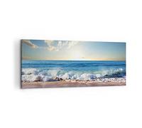 ARTTOR Cuadros Decoracion Salon mar orilla agua Lienzos decorativos 120x50cm Cuadro Sobre Lienzo Moderno Dormitorio Cocina Cuadros Pared Imágenes Wall Art Prints Decor Canvas Grande AB120x50-3551