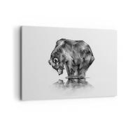 ARTTOR Cuadros Decoracion Salon oso animal Lienzos decorativos 120x80cm Cuadro Sobre Lienzo Moderno Dormitorio Cocina Cuadros Pared Imágenes Wall Art Prints Decor Canvas Grande XXL AA120x80-3921
