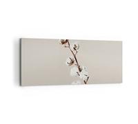 ARTTOR Lienzo Decorativo 120x50cm Moderno Panorámico Botánica Flores - 4730 | Algodón Ramita Boho Cuadro sobre Lienzo Grande Arte mural Decoración del Hogar Salón Dormitorio Oficina Cuadros de Pared