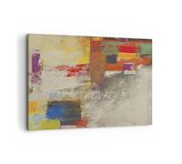 ARTTOR Lienzo Decorativo 120x80cm Moderno Horizontal Abstracto Arte - 4176