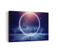 ARTTOR Lienzo Decorativo 120x80cm Moderno Horizontal Fantasy Espacio - 4664