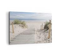 ARTTOR Lienzo Decorativo 120x80cm Moderno Horizontal Paisajes Marino - 4188