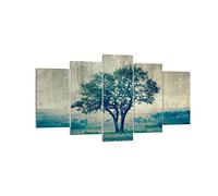 ARTTOR Lienzo Decorativo 160x85cm Moderno Tríptico Botánica Paisajes - 3627 | Árbol Naturaleza Campo Cuadro sobre Lienzo Grande Arte mural Decoración del Hogar Salón Dormitorio Oficina Cuadros de Pared