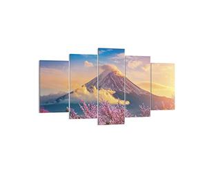 ARTTOR Lienzo Decorativo 160x85cm Moderno Tríptico Botánica Paisajes - 4490