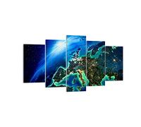 ARTTOR Lienzo Decorativo 160x85cm Moderno Tríptico Espacio Paisajes - 2816