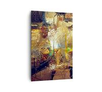 ARTTOR Lienzo Decorativo 80x120 cm Moderno Vertical Abstracto Arte - 3483 | Abstracción Moderno Cuadro sobre Lienzo Grande Arte mural Decoración del Hogar Salón Dormitorio Cocina Cuadros de Pared