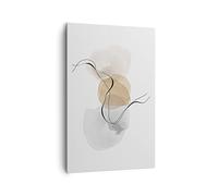 ARTTOR Lienzo Decorativo 80x120 cm Moderno Vertical Abstracto Pastel - 4827