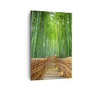 ARTTOR Lienzo Decorativo 80x120 cm Moderno Vertical Paisajes Bosque - 3979