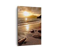 ARTTOR Lienzo Decorativo 80x120 cm Moderno Vertical Paisajes Marino - 2527
