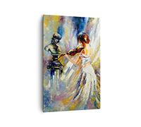 ARTTOR Lienzo Decorativo 80x120 cm Moderno Vertical Personas Música - 5146