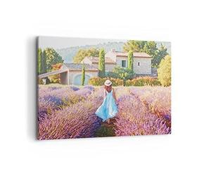 ARTTOR Lienzos decorativos 100x70cm Cuadro Sobre Lienzo Moderno Boho Brezos Mujer Grande Dormitorio Cocina Cuadros Pared Imágenes Cuadros Decoracion Salon Wall Art Prints Decor Canvas AA100x70-4420