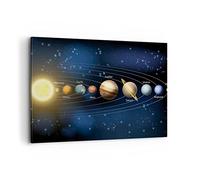 ARTTOR Lienzos decorativos 100x70cm Cuadro Sobre Lienzo Moderno cosmos planeta Grande Dormitorio Cocina Cuadros Pared Imágenes Cuadros Decoracion Salon Wall Art Prints Decor Canvas AA100x70-3650