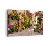 ARTTOR Lienzos decorativos 100x70cm Cuadro Sobre Lienzo Moderno flor calle casa Grande Dormitorio Cocina Cuadros Pared Imágenes Cuadros Decoracion Salon Wall Art Prints Decor Canvas AA100x70-3586