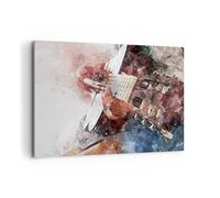 ARTTOR Lienzos decorativos 100x70cm Cuadro Sobre Lienzo Moderno guitarra musica Grande Dormitorio Cocina Cuadros Pared Imágenes Cuadros Decoracion Salon Wall Art Prints Decor Canvas AA100x70-4000