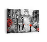 ARTTOR Lienzos decorativos 100x70cm Cuadro Sobre Lienzo Moderno Paris ciudad hogar Grande Dormitorio Cocina Cuadros Pared Imágenes Cuadros Decoracion Salon Wall Art Prints Decor Canvas AA100x70-3942