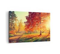 ARTTOR Lienzos decorativos 100x70cm Cuadro Sobre Lienzo Moderno parque otoño árbol Grande Dormitorio Cocina Cuadros Pared Imágenes Cuadros Decoracion Salon Wall Art Prints Decor Canvas AA100x70-3654