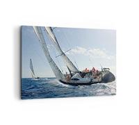 ARTTOR Lienzos decorativos 100x70cm Cuadro Sobre Lienzo Moderno velero mar Grande Dormitorio Cocina Cuadros Pared Imágenes Cuadros Decoracion Salon Wall Art Prints Decor Canvas AA100x70-4032