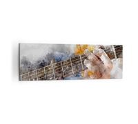 ARTTOR Lienzos decorativos 160x50cm Cuadro Sobre Lienzo Moderno guitarra musica Grande XXL Dormitorio Cocina Cuadros Pared Imágenes Cuadros Decoracion Salon Wall Art Prints Decor Canvas AB160x50-3448