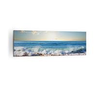 ARTTOR Lienzos decorativos 160x50cm Cuadro Sobre Lienzo Moderno mar orilla agua Grande XXL Dormitorio Cocina Cuadros Pared Imágenes Cuadros Decoracion Salon Wall Art Prints Decor Canvas AB160x50-3551