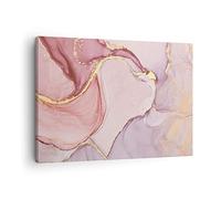 ARTTOR Lienzos decorativos Abstracción Mármol Rosa Cuadro Sobre Lienzo Moderno 70x50cm Cuadros Decoracion Salon Dormitorio Cocina Cuadros Pared Imágenes Wall Art Prints Decor Canvas AA70x50-4528