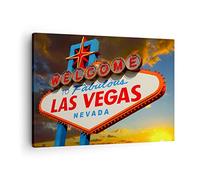 ARTTOR Lienzos decorativos América destino las vegas Cuadro Sobre Lienzo Moderno 70x50cm Cuadros Decoracion Salon Dormitorio Cocina Cuadros Pared Imágenes Wall Art Prints Decor Canvas AA70x50-2594