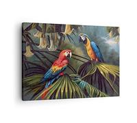 Cuadro sobre Lienzo 70x50cm Moderno Horizontal Botánica Naturaleza - 4780
