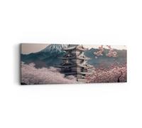 ARTTOR Lienzos decorativos Asia Japón Cereza Japonesa Cuadro Sobre Lienzo Moderno 90x30cm Cuadros Decoracion Salon Dormitorio Cocina Cuadros Pared Imágenes Wall Art Prints Decor Canvas AB90x30-5734