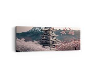 ARTTOR Lienzos decorativos Asia Japón Cereza Japonesa Cuadro Sobre Lienzo Moderno 90x30cm Cuadros Decoracion Salon Dormitorio Cocina Cuadros Pared Imágenes Wall Art Prints Decor Canvas AB90x30-5734