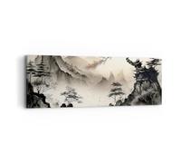 ARTTOR Lienzos decorativos Asia Japón Vista Cuadro Sobre Lienzo Moderno 90x30cm Cuadros Decoracion Salon Dormitorio Cocina Cuadros Pared Imágenes Wall Art Prints Decor Canvas AB90x30-5777