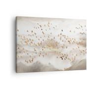 ARTTOR Lienzos decorativos Aves Oro Minimalismo Cuadro Sobre Lienzo Moderno 70x50cm Cuadros Decoracion Salon Dormitorio Cocina Cuadros Pared Imágenes Wall Art Prints Decor Canvas AA70x50-5679