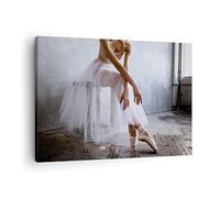 ARTTOR Lienzos decorativos Bailarina Ballet Estudio Cuadro Sobre Lienzo Moderno 70x50cm Cuadros Decoracion Salon Dormitorio Cocina Cuadros Pared Imágenes Wall Art Prints Decor Canvas AA70x50-4970