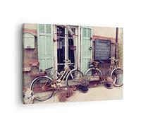 ARTTOR Lienzos decorativos Bicicletas Vintage Vivienda Cuadro Sobre Lienzo Moderno 70x50cm Cuadros Decoracion Salon Dormitorio Cocina Cuadros Pared Imágenes Wall Art Prints Decor Canvas AA70x50-4588
