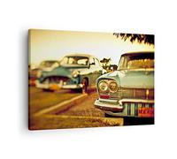 ARTTOR Lienzos decorativos coche cuba clásico Cuadro Sobre Lienzo Moderno 70x50cm Cuadros Decoracion Salon Dormitorio Cocina Cuadros Pared Imágenes Wall Art Prints Decor Canvas AA70x50-3491