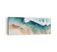 ARTTOR Lienzos decorativos Costa Playa Mar Cuadro Sobre Lienzo Moderno 140x50cm Cuadros Decoracion Salon Dormitorio Cocina Cuadros Pared Imágenes Grande XXL Wall Art Prints Decor Canvas AB140x50-5747