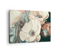 ARTTOR Lienzos decorativos Flores Plantas Pastel Cuadro Sobre Lienzo Moderno 70x50cm Cuadros Decoracion Salon Dormitorio Cocina Cuadros Pared Imágenes Wall Art Prints Decor Canvas AA70x50-5925
