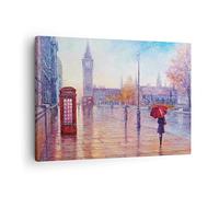 ARTTOR Lienzos decorativos grande ben paraguas Cuadro Sobre Lienzo Moderno 70x50cm Cuadros Decoracion Salon Dormitorio Cocina Cuadros Pared Imágenes Wall Art Prints Decor Canvas AA70x50-4394