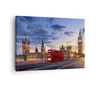 ARTTOR Lienzos decorativos Londres bus Cuadro Sobre Lienzo Moderno 70x50cm Cuadros Decoracion Salon Dormitorio Cocina Cuadros Pared Imágenes Wall Art Prints Decor Canvas AA70x50-3592