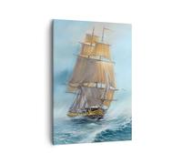 ARTTOR Lienzos decorativos Mar Barco Náutico Cuadro Sobre Lienzo Moderno Vertical 50x70cm Cuadros Decoracion Salon Dormitorio Cocina Cuadros Pared Imágenes Wall Art Prints Decor Canvas PA50x70-5541