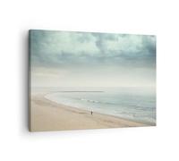 ARTTOR Lienzos decorativos Mar Playa Caminar Cuadro Sobre Lienzo Moderno 70x50cm Cuadros Decoracion Salon Dormitorio Cocina Cuadros Pared Imágenes Wall Art Prints Decor Canvas AA70x50-5931
