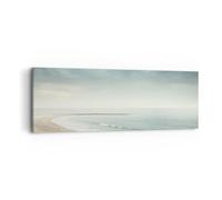 ARTTOR Lienzos decorativos Mar Playa Caminar Cuadro Sobre Lienzo Moderno 90x30cm Cuadros Decoracion Salon Dormitorio Cocina Cuadros Pared Imágenes Wall Art Prints Decor Canvas AB90x30-5931