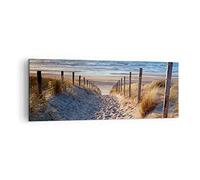 ARTTOR Lienzos decorativos mar playa duna Cuadro Sobre Lienzo Moderno 140x50cm Cuadros Decoracion Salon Dormitorio Cocina Cuadros Pared Imágenes Grande XXL Wall Art Prints Decor Canvas AB140x50-3612
