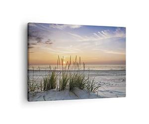 ARTTOR Lienzos decorativos Oeste El Sol Playa Cuadro Sobre Lienzo Moderno 70x50cm Cuadros Decoracion Salon Dormitorio Cocina Cuadros Pared Imágenes Wall Art Prints Decor Canvas AA70x50-4201