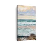 ARTTOR Lienzos decorativos Paisaje Mar Playa Cuadro Sobre Lienzo Moderno Vertical 45x80cm Cuadros Decoracion Salon Dormitorio Cocina Cuadros Pared Imágenes Wall Art Prints Decor Canvas PA45x80-5389