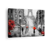 ARTTOR Lienzos decorativos Paris ciudad hogar Cuadro Sobre Lienzo Moderno 70x50cm Cuadros Decoracion Salon Dormitorio Cocina Cuadros Pared Imágenes Wall Art Prints Decor Canvas AA70x50-3942